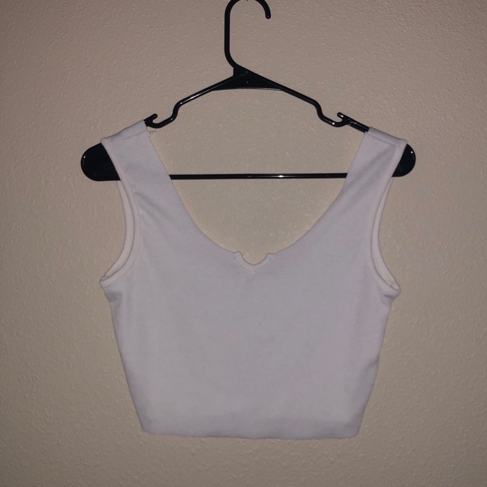 white summer crop top